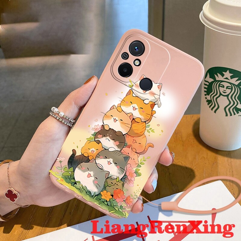 ốp lưng Ốp lưng mềm vỏ điện thoại Redmi 12c 5g bảo vệ Silicone lỏng vỏ Cản Sốc chống sốc mịn thiết kế mới ytdmm01 đẹp viền vuông cute