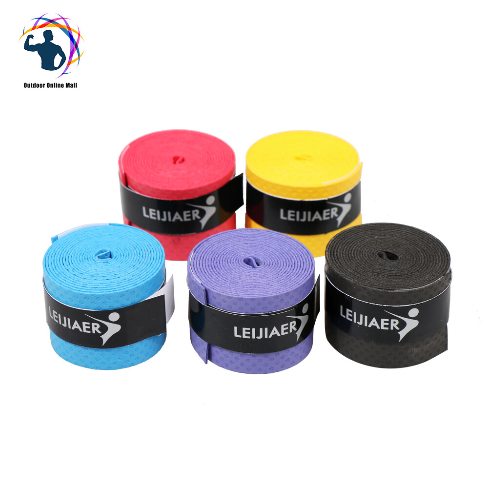 Pack of 5pcs Tennis Racket Overgrips Anti-skid Sweat Tape Wraps Badminton Racquet Over Grip Fishing Rod Sweat Band Grip