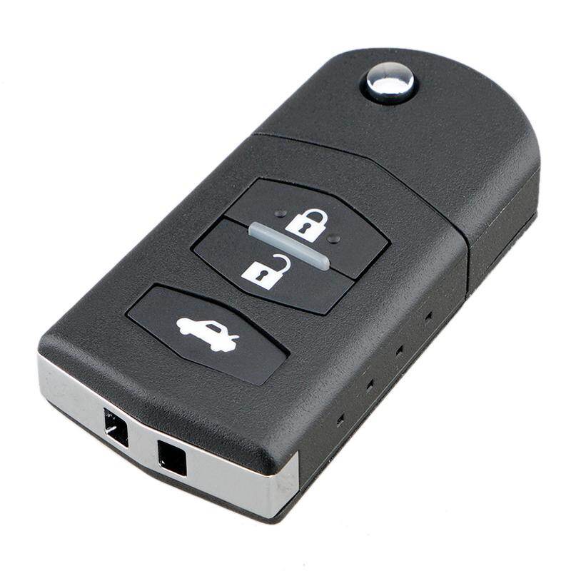 3 Nút Điều Khiển Từ Xa Gấp Chìa Khóa Xe Fob Vỏ Bọc Vỏ Cho Mazda 3 5 6