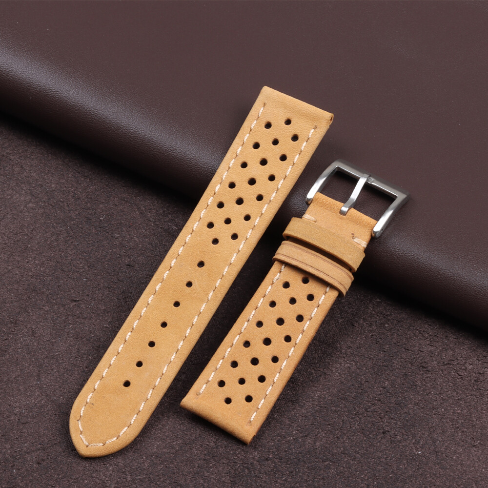 Universal Watch Strap Genuine Leather Quick Release Watch Band Cowhide Stainless Steel Buckle Men's Watchband 18mm 20mm 22mm