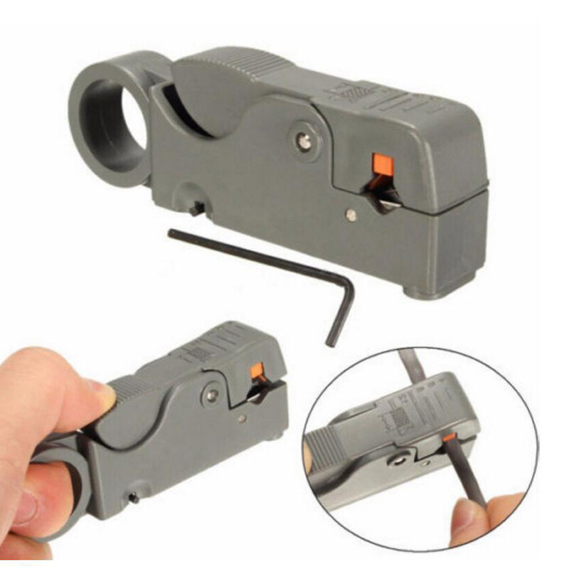 Coaxial cable stripper cable stripper wire clamp wire clamp network tool