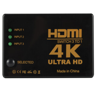 Bộ chuyển đổi hdmi 3 cổng 4k x 2k 1080p cho hdtv xbox ps3 4 ultra hd bộ chọn công tắc hdmi 3 trong 1 bộ chia hdmi cho máy chiếu đa phương tiện 7