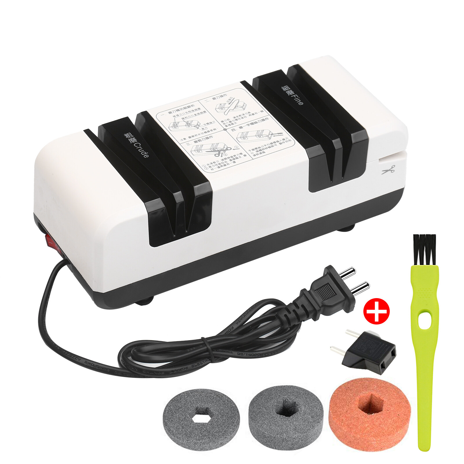 BÁO GIÁ Bộ Dao Làm Bếp Điện Máy Xanh | Shopee Lazada Sendo Tiki mới nhất 40 Máy Mài Dao Điện Chuyên Nghiệp Dụng Cụ Mài Cắt Tự Động Đa Năng Với Rãnh Vát Thô 15 Độ Và Rãnh Mịn, Cho Kéo Dao Răng Cưa Thẳng Nhà Bếp Cắt Máy Xay Với 3 Bánh Xe Chà Nhám Có Thể Thay Thế Và Bàn Chải Làm Sạch