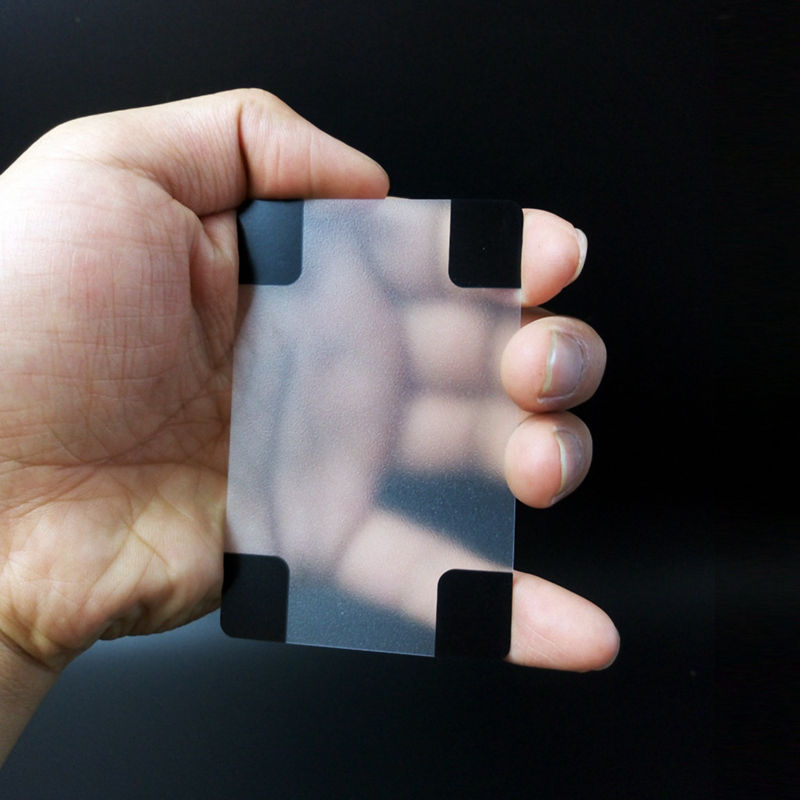 Creative Transparent Plastic Waterproof Poker Novelty Poker Index Playing Cards