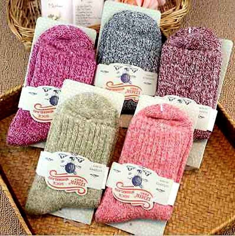 Women Wool Cashmere Thick Warm Soft 