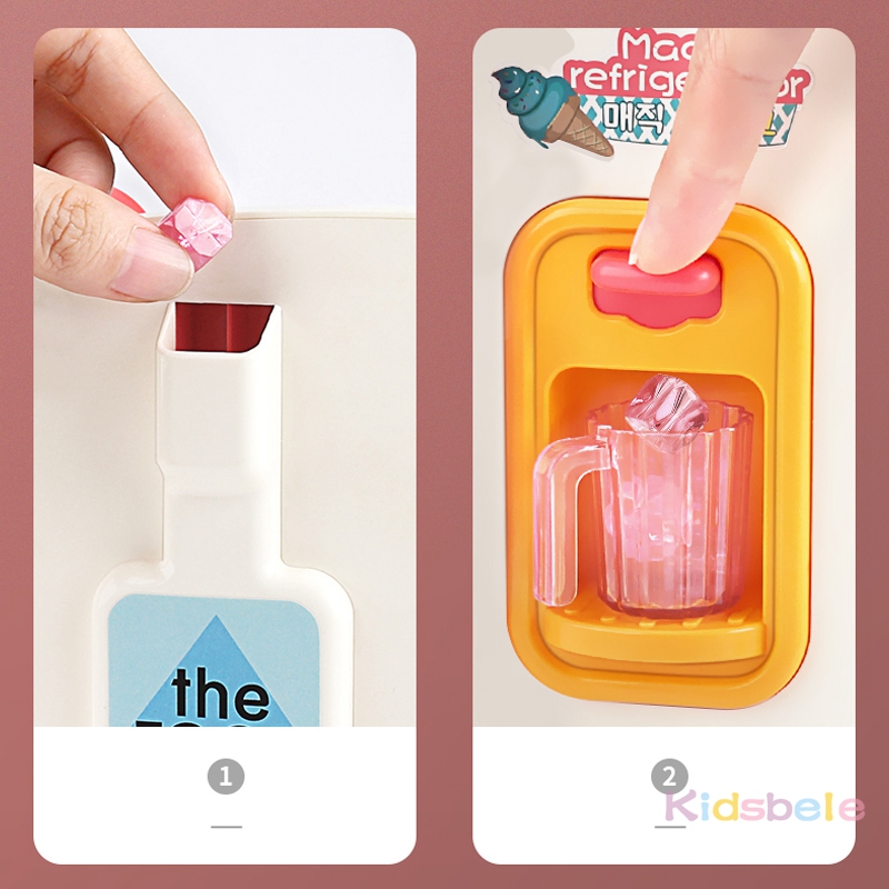 【Ready Stock】 30 Món Đồ Chơi Trẻ Em Giả Vờ, Tủ Lạnh Mô Phỏng Đôi Đồ Chơi Nhà Bếp Mini Giáo Dục, Vai Trò Chơi Đồ Chơi
