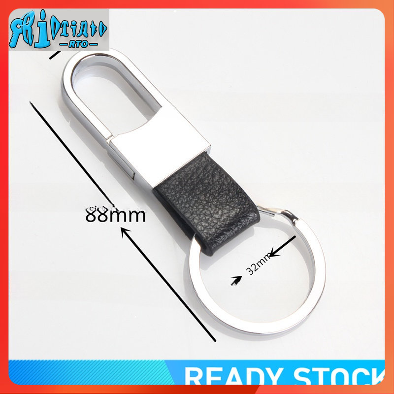 RTO 【Ready Stock】 Leather Strap Keyring Motorcycle Keychain Car keychain-No logo