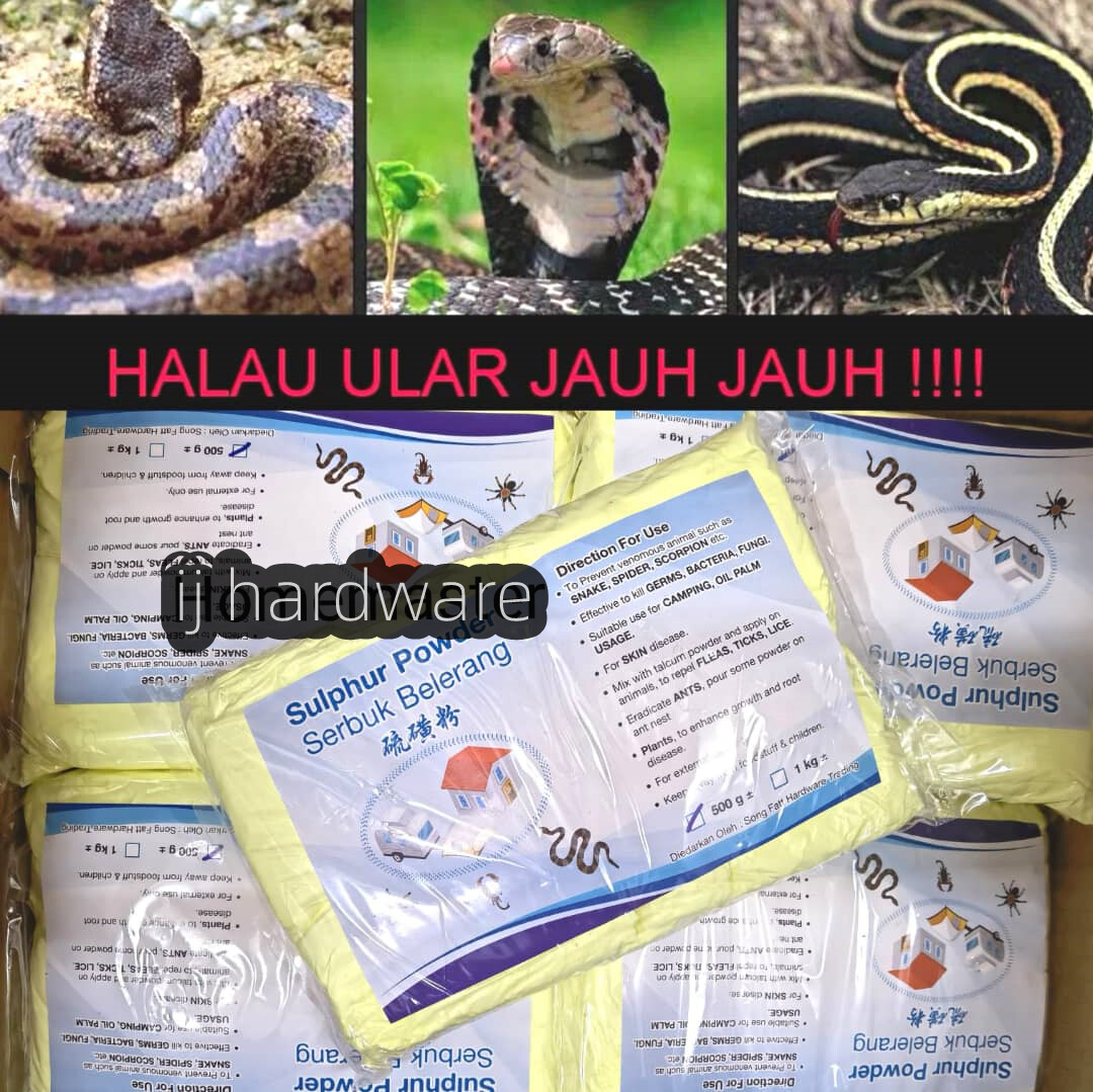 Sulfur Serbuk Belerang Halau Ular /Sulphur Snake Repellent Snake