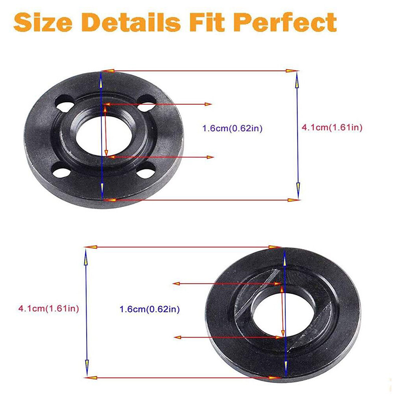 Clé à Écrou De Flasque Pour Meuleuse 5/8"-11 - Compatible Makita, DeWalt, Milwaukee - Kit Avec Clé Intérieure/Extérieure - Garantie 6 Mois