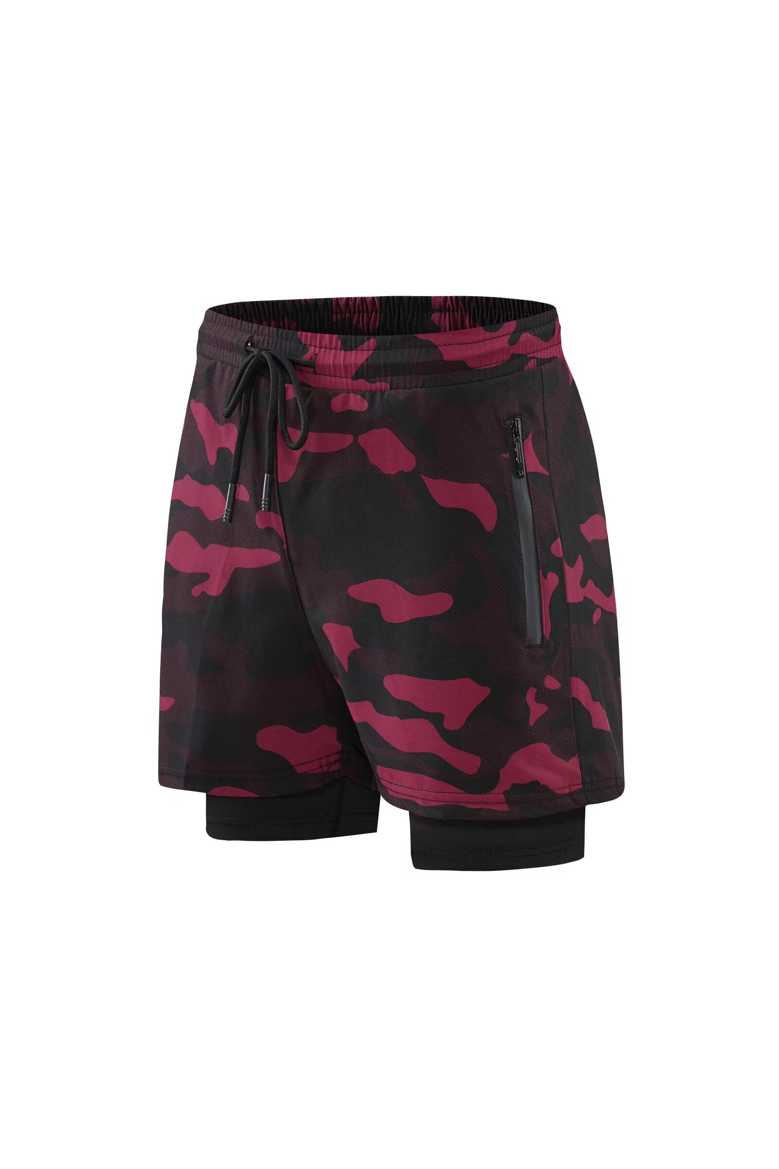 New2022 Men's 2-In-1 Running Shorts Quick Drying Breathable Active Training Exercise Jogging Cycling Shorts With Longer Liner
