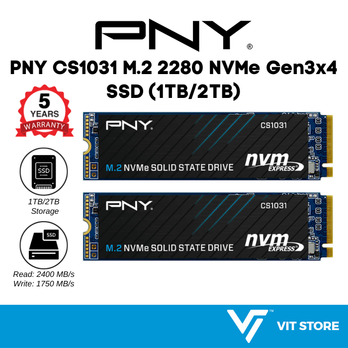 PNY nvme SSD 2TB cs1031-