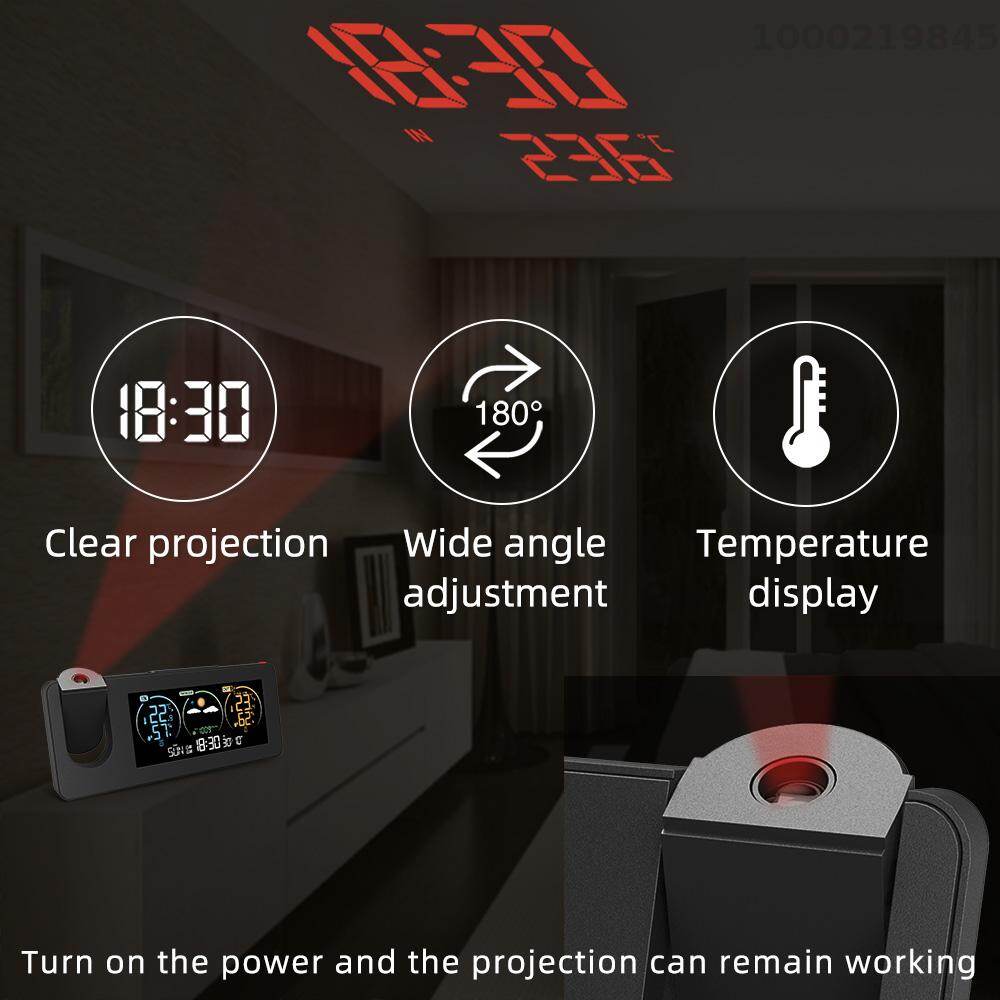 Smart Sensor ZX3538 New Electronic Projection Clock Weather