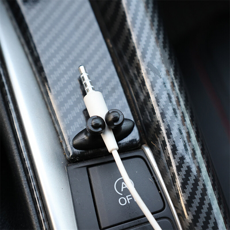 Car Self-adhesive Wire and Cable Holder Multi-function Holder Car Charging Data Cable Buckle Headphone Wire Clip