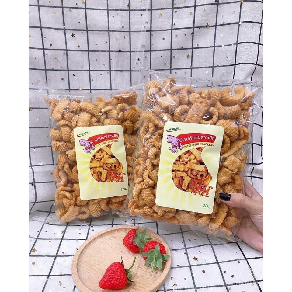 Bim bim mực thái lan gói 200g. hạn đến 12 tháng.
