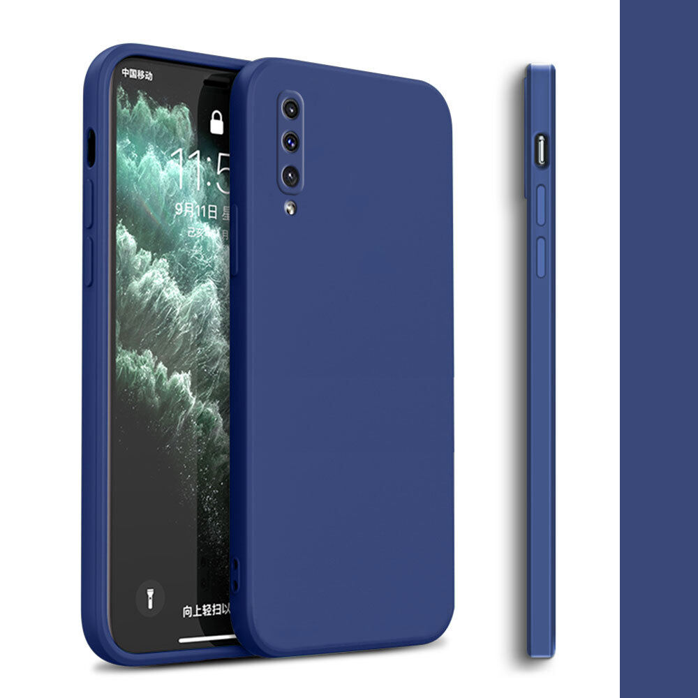 For Samsung Galaxy A30S A50 A50S Soft Original Square Liquid Silicone Phone Casing Full Cover Camera Shockproof Protection Rubber Case