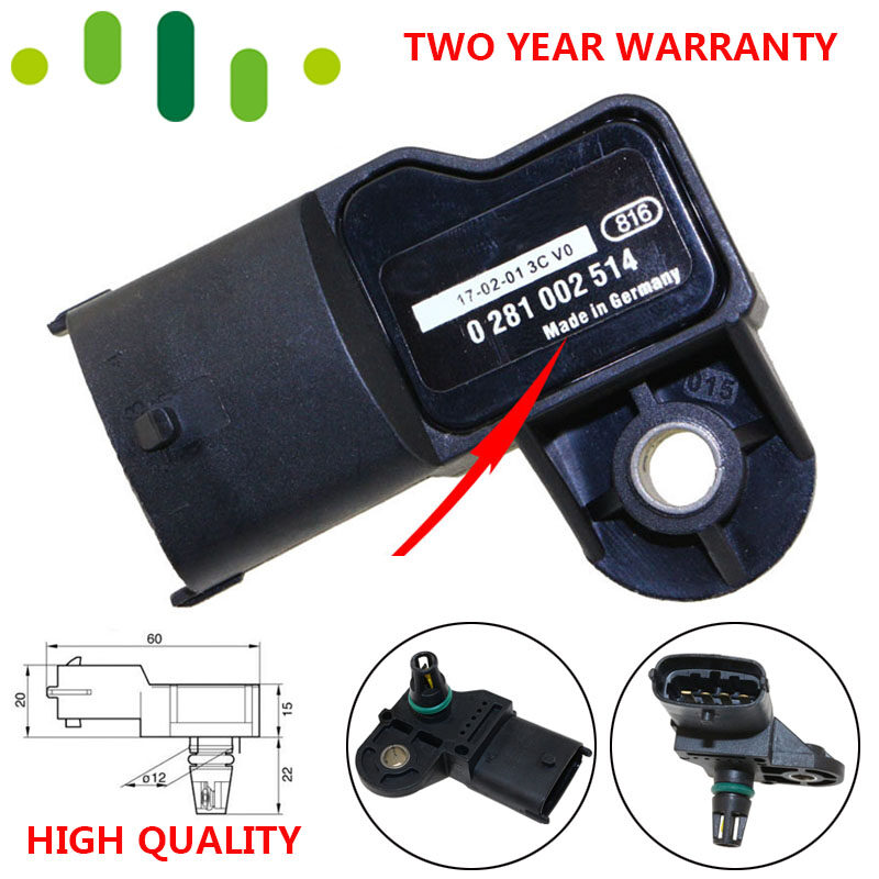 0 261 230 098 Manifold Absolute MAP Sensor Intake Air Boost Pressure Drucksensor Sender For TATA 407 613 3.0 Diesel 0281002514