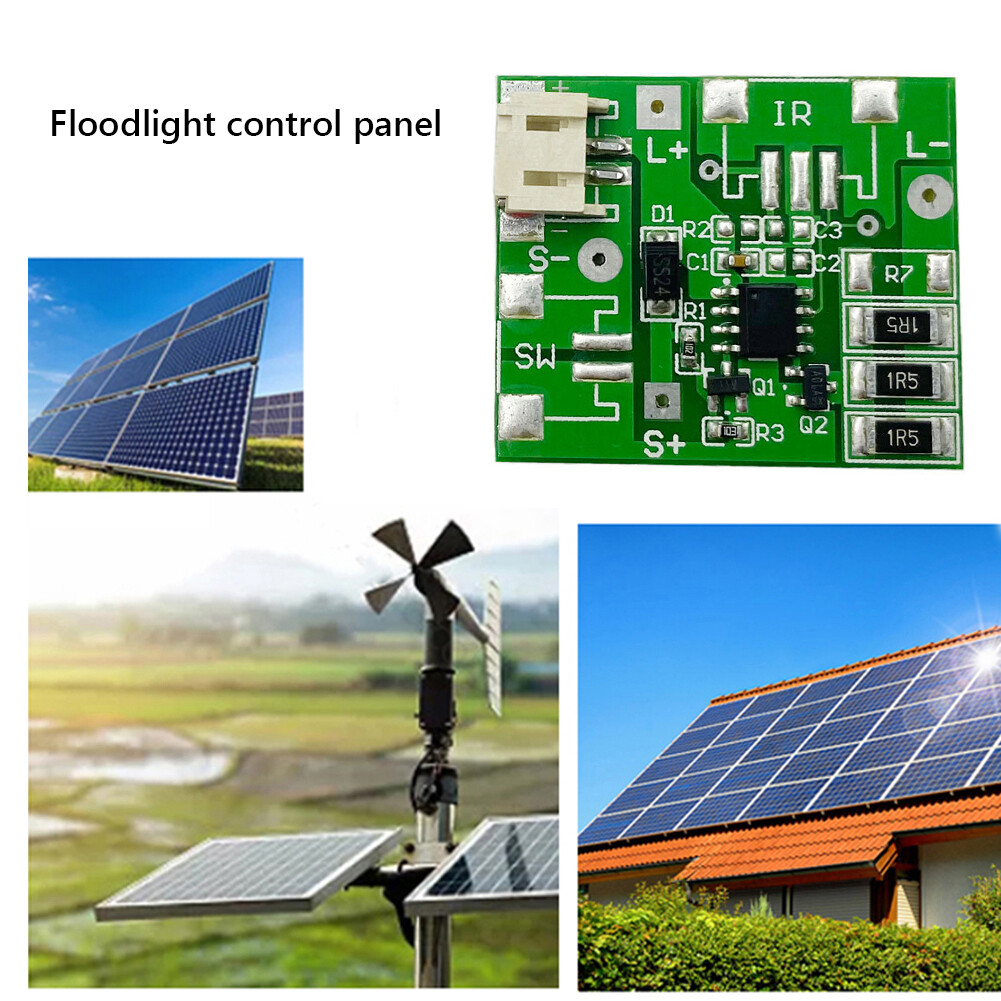 Smart 3.7V Solar Lamp Circuit Board Automatic Street Night Light Control Panel Outdoor Energy Saving Spotlight Module