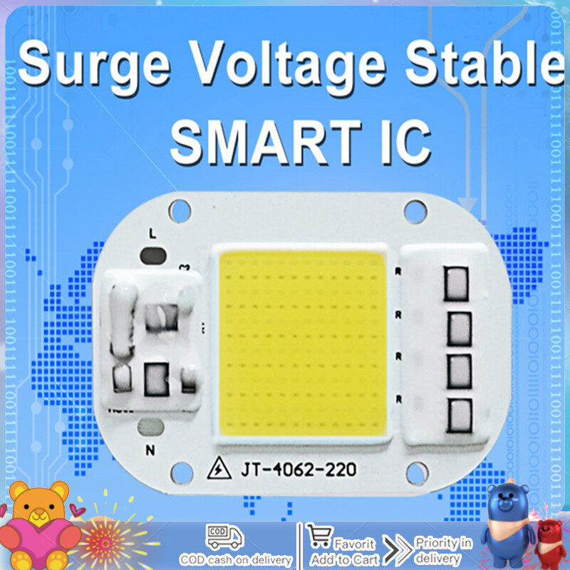 【Hàng có sẵn】AC 220V 20W/30W/50W không driver chip đèn LED áp suất cao Nguồn đèn COB
