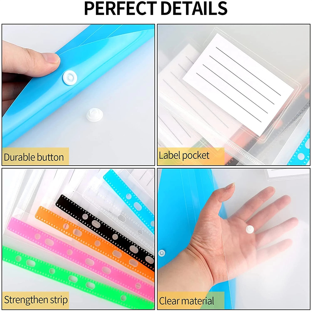 Supplies Files For Folders Office Wallets Bags Document Size Plastic File
