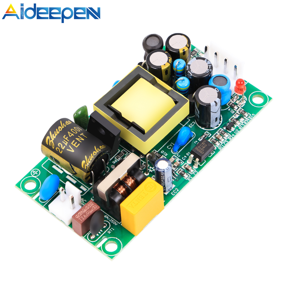 Aideepen ac to dc precision buck power supply module ac 100v-240v to 12v 1.2a 500ma isolated step down dc module
