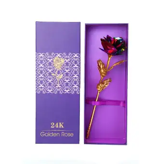 Etersummer 24k Gold Foil Decoration Artificial Rose Flowers Best