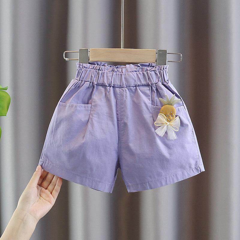 Girls' Shorts 2022 New Summer Thin Children's Loose Pants Casual Pants Children's Western Short Pants