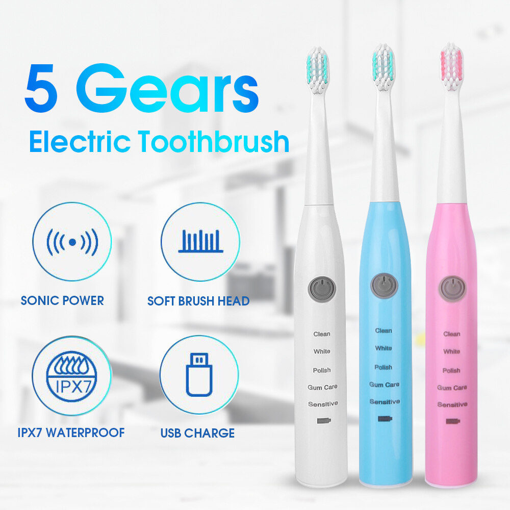 Newest Sonic Electric Toothbrushes for Adults Kids Smart Timer ...