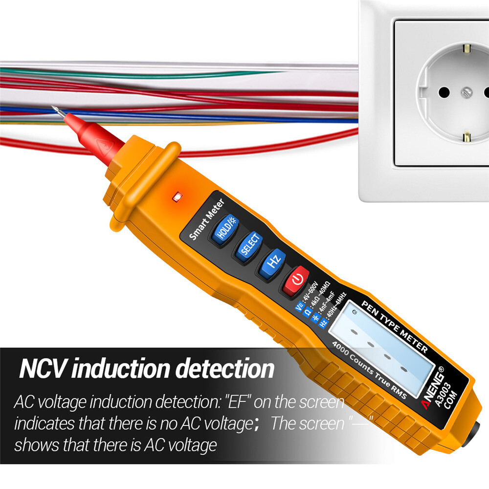 【Ready Stock】Original Aideepen A3003 Pen Type Multimeter High Precision Universal Watch with Automatic Shutdown and Flashlight Function