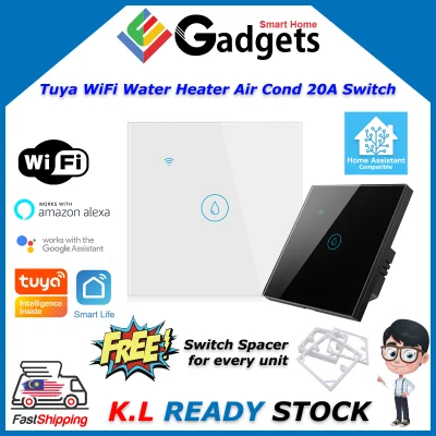 Tuya Water Heater Air Cond 20A Switch WiFi Zigbee works with Smart Life Google Home Assistant Alexa Siri