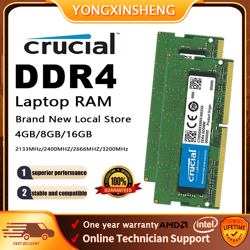 4GB Or 8GB DDR4 RAM Memory - 2133MHz, 2400MHz, 2666MHz, PC4 Non-ECC, Mixed Brands (Refurbished)
