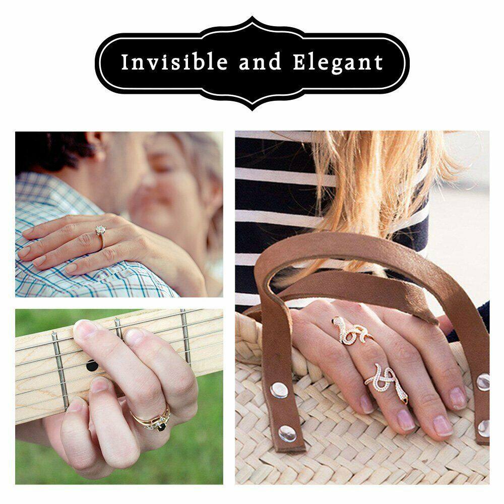 【PrettySet】 Vòng Đệm Điều Chỉnh Kích Cỡ Vô Hình Bằng Silicon 6 Kích Cỡ Vòng Đệm Thay Đổi Lò Xo Phù Hợp Với Mọi Loại Vòng