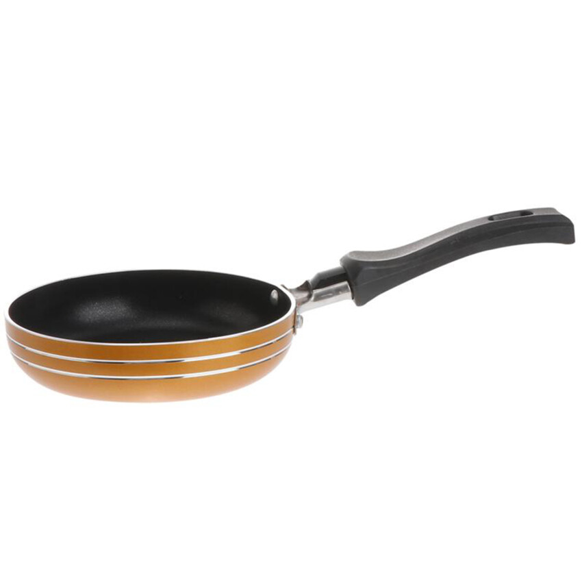 1pc Mini Non Stick Fry Pan Round Griddle Mini Nonstick Frying Pan Aluminium Egg Pancake Frying Pan Saucepan 12cm Random Color