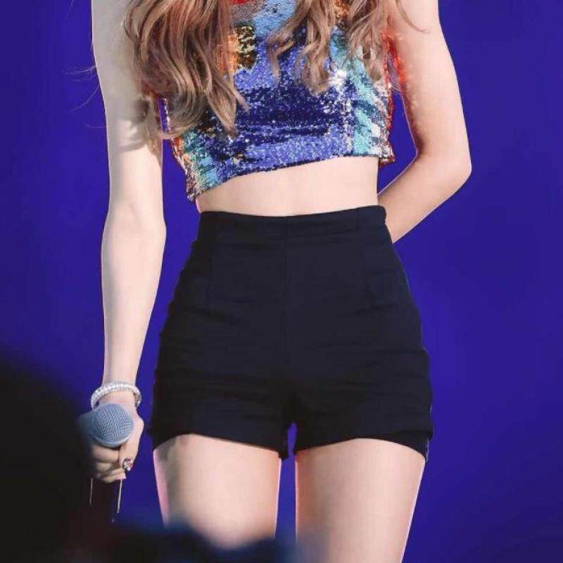 Blackpink Công Viên Caiying Jin Zhini Lisa Jin Sỉ Xuanya Lấy Cảm Hứng Từ Người Nổi Tiếng Quần Soóc Cạp Cao Khiêu Vũ Quần Co Dãn