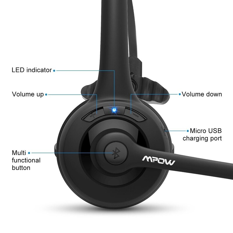 mpow pro trucker headset