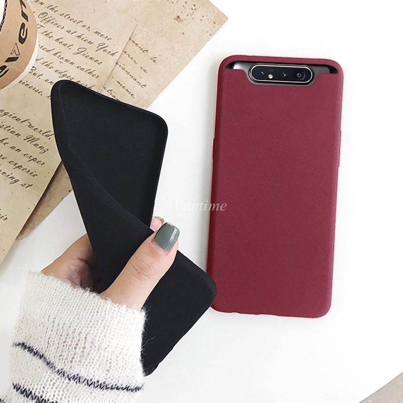 Vantime Case for Samsung Galaxy A80 Soft Sandstone Case, Ultra Thin Matte Back Protective Phone Slim Casing Cover
