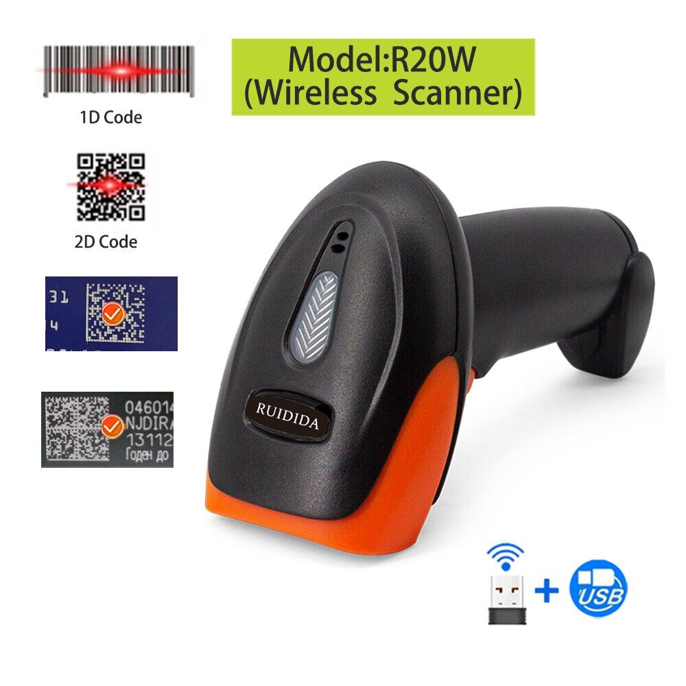 1d/2d handheld wired scanner 2d qr barcode scanner or wireless qr code reader or bluetooth bar code scanner usb pdf417 barras