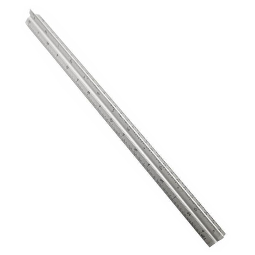 30 cm aluminum alloy triangle scale construction engineering technical drawing ruler