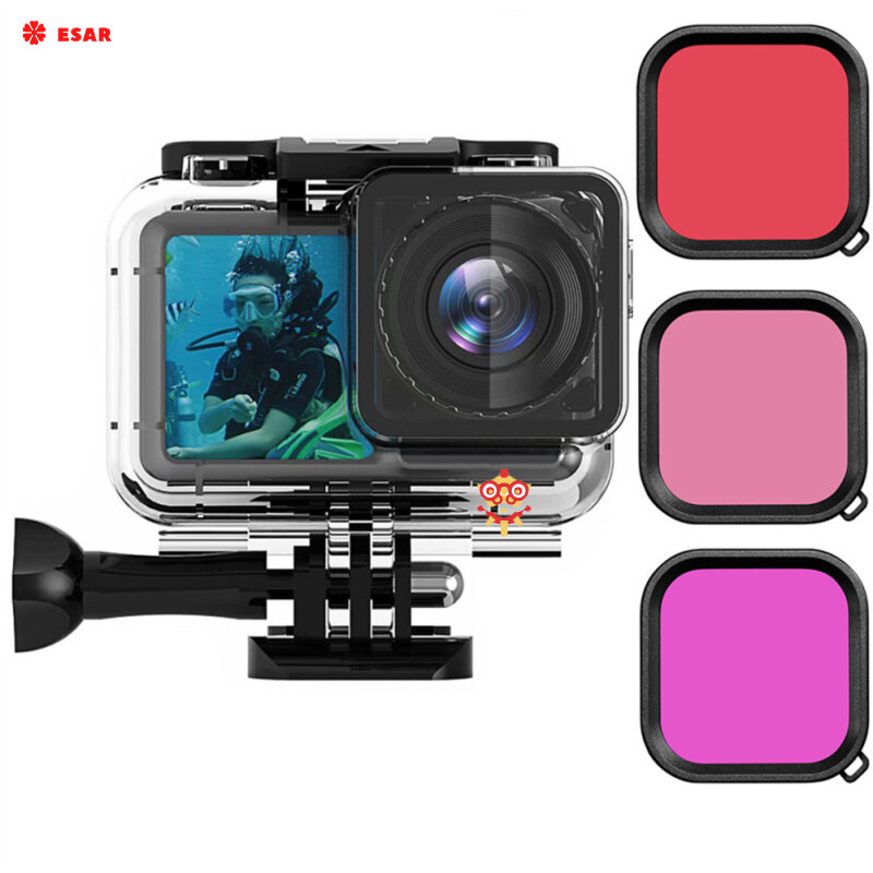 40m Underwater Deep Diving Case Protective Housing Waterproof Shell Compatible For Dji Action 3 Osmo Camera Accessories