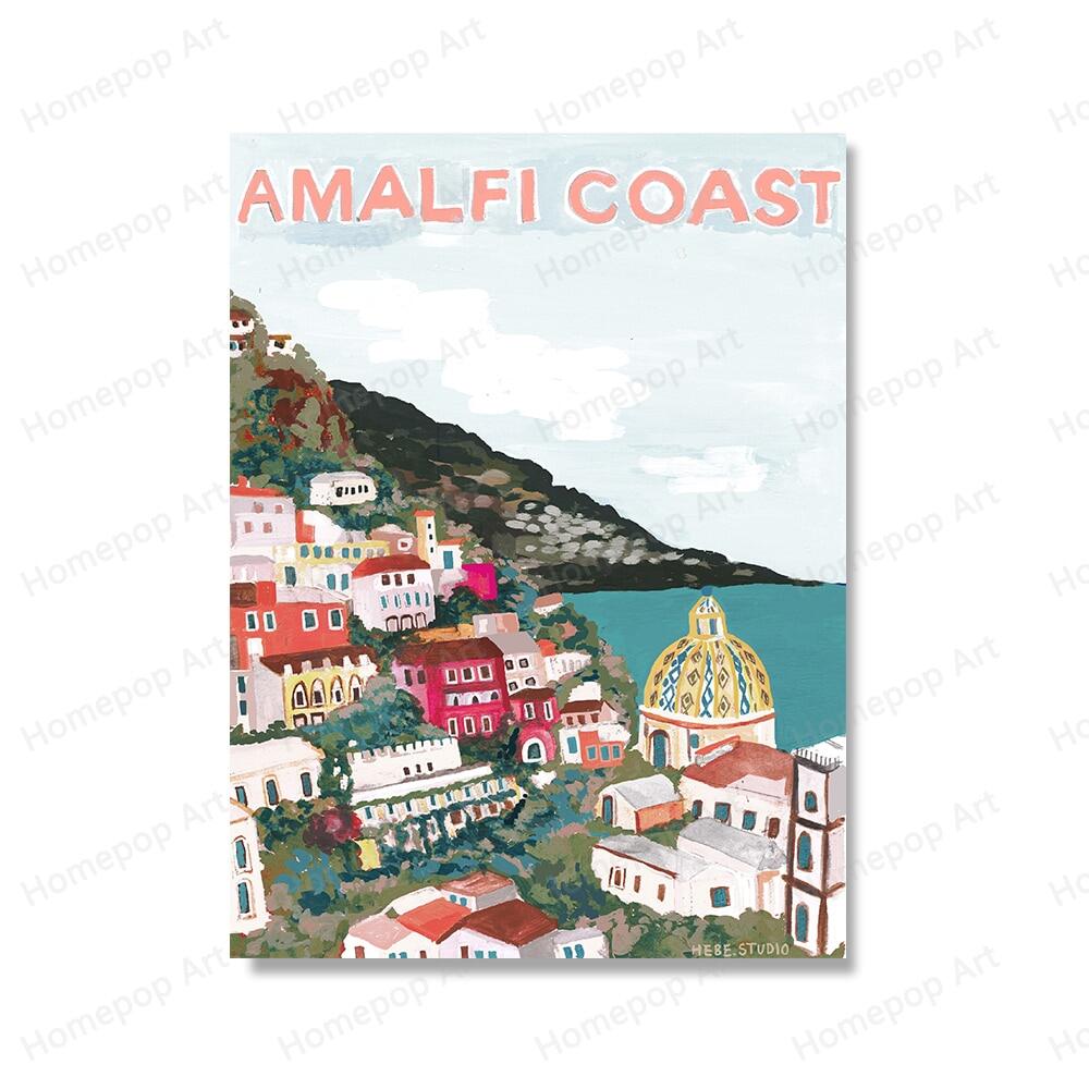 Turky Amalfi Coast Wall Art