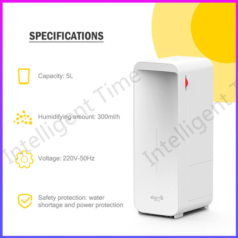 Original Xiaomi Deerma DEM - LD301 5L Large Capacity Floor-standing Mobile Roller Mute Cool Mist Air Humidifier Fog Creator air purifier aromatherapy diffuser Household Singapore