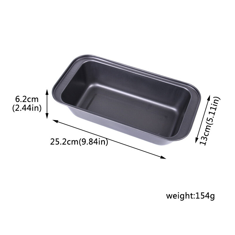 Houseeker Khuôn làm bánh bằng thép carbon chống dính hình chữ nhật - intl