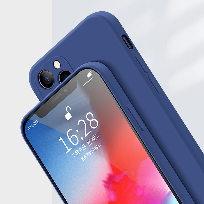 NIWINEE For Xiaomi Redmi Note 9T，Redmi Note 9，Redmi Note 9S，Redmi Note 9 Pro ，Redmi Note 9 Pro Max Phone Case Straight-edge Liquid Silicone All-inclusive Lens Anti-fall New Ultra-thin Simple Personality Creative Soft Phone Case