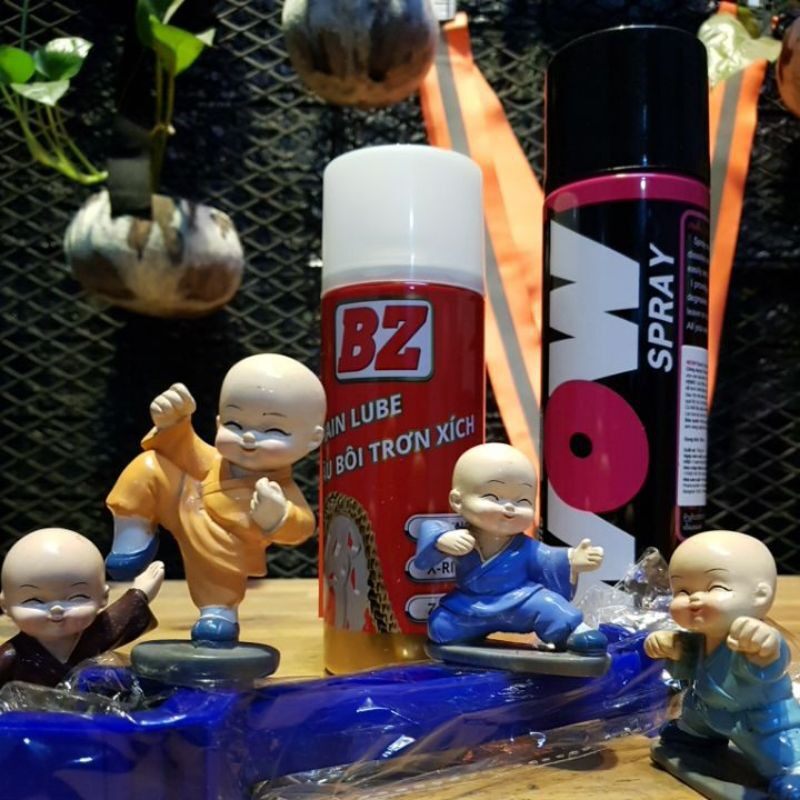 Vệ sinh sên wow, xịt dưỡng sên BZ và bàn chải 3D khách chọn đúng SP theo nhu cầu có tên phân loại ạ
