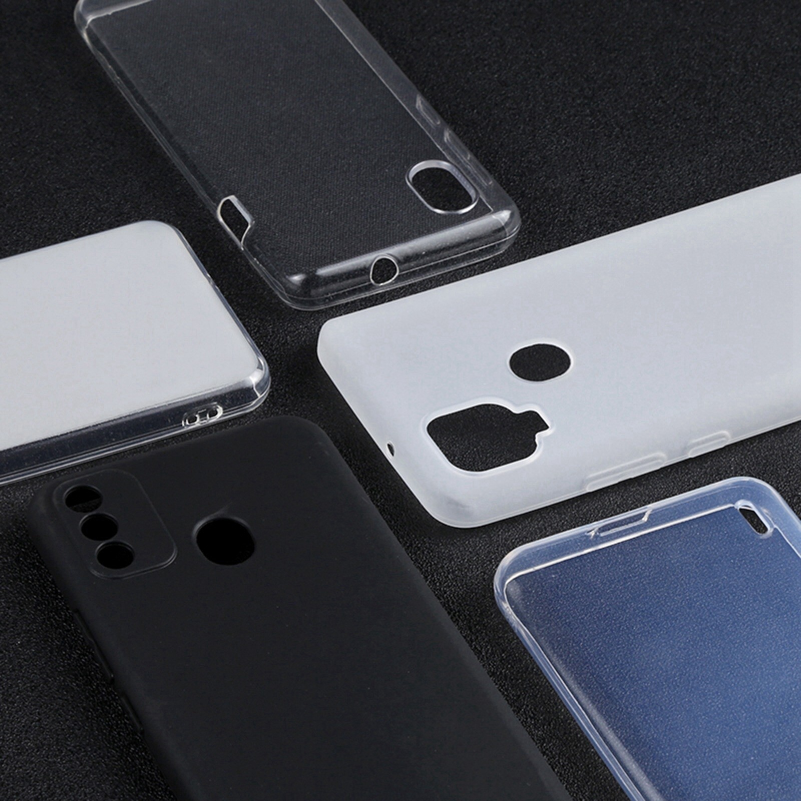 Cho LG V60 thinq 5g TPU vỏ điện thoại (màu đen) (một trung tâm cộng)