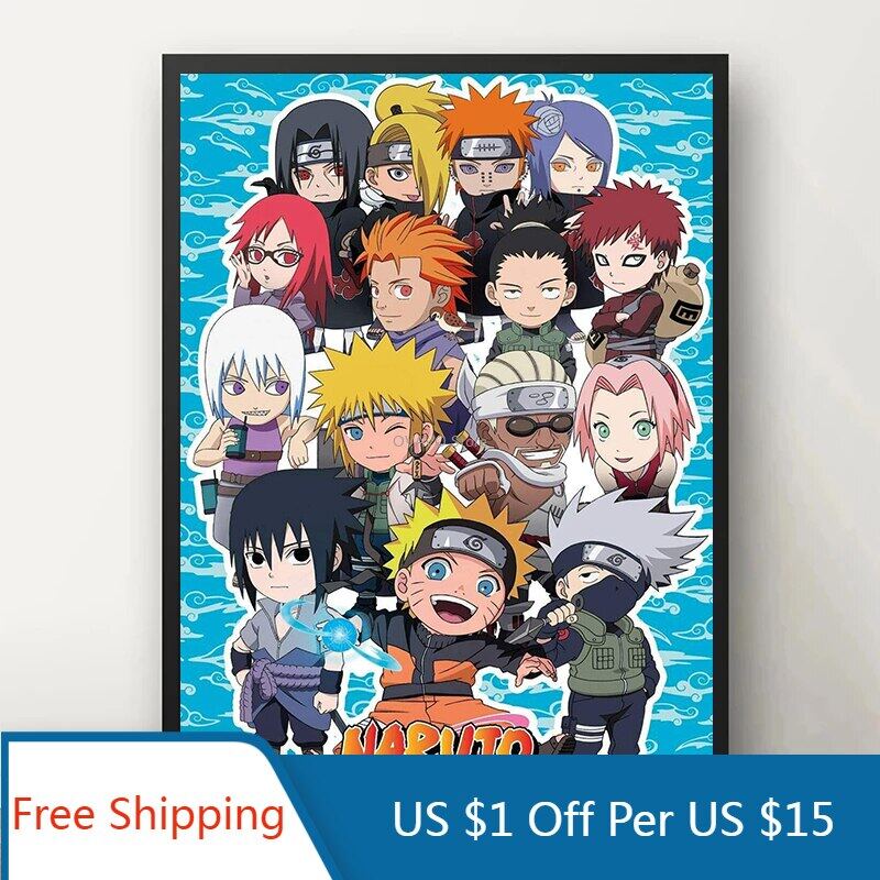 H04-2 CAR-TOBBY Anime Naruto Shippuden Affiche Manga Wall Posters Décor À La Maison