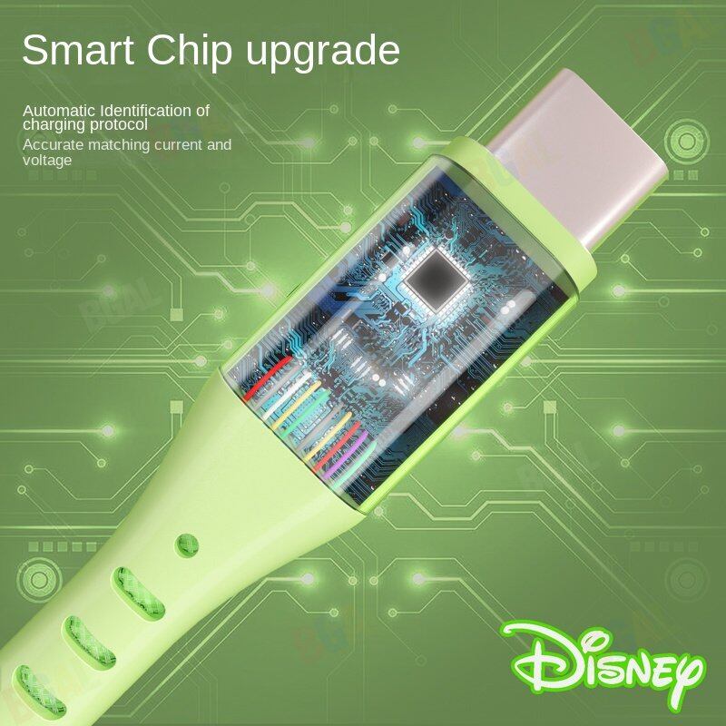 (66W)100% Authentic Disney USB to Lightning Cable Fast charging With data transmission iPhone Cable USB Cable Type-C