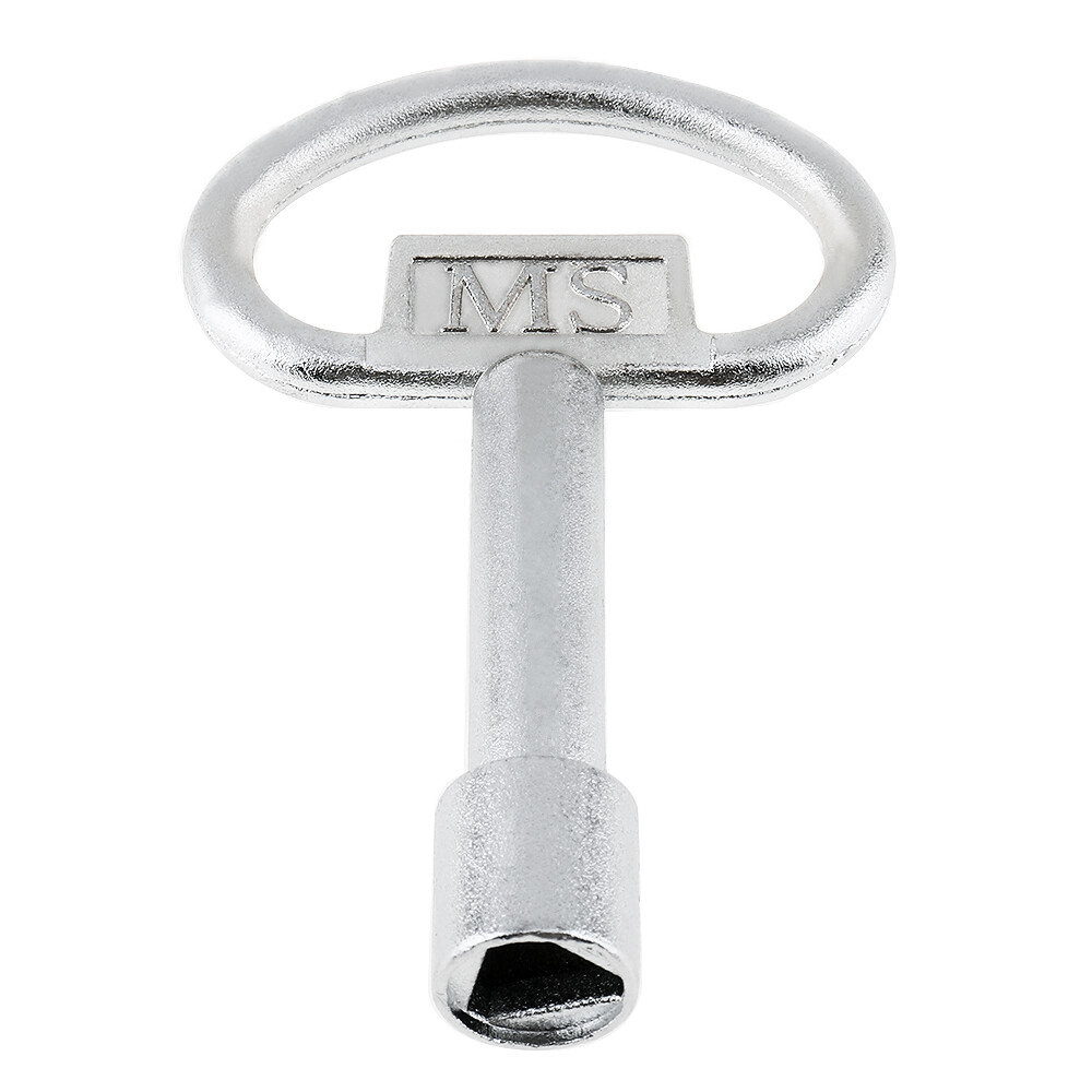 Multifunctional Zinc Alloy Plumber Key Wrench with Inside Triangle Port for Electric Control Cabinet / Tap Water Valve