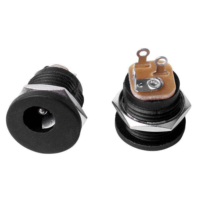 10 Pcs Panel Mount 2.1x5.5mm Power Jack DC Socket