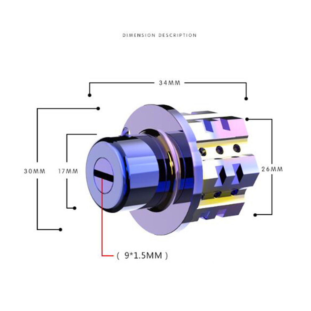 msoper General Cnc Modified Burnt Titanium Key Head Racing Boat Hexagonal Burnt Titanium Key Head Key Chain head chain key chain motorcycle chain