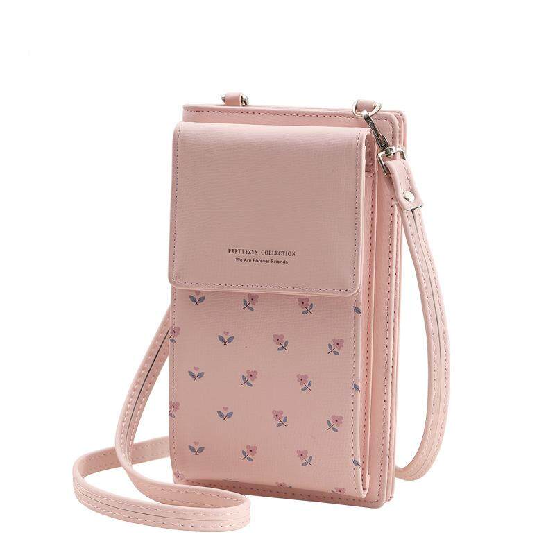 pink and white bag